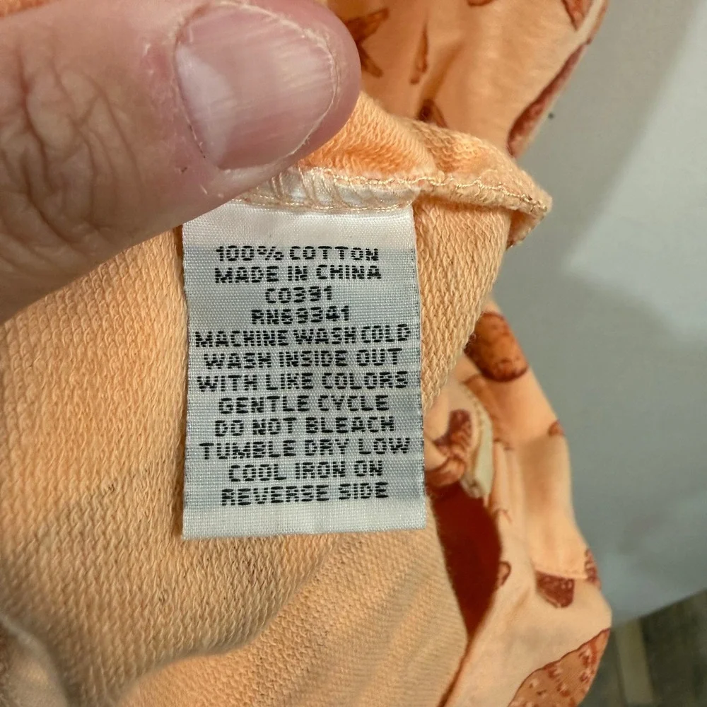 Princess Cruises Womens XL Peach Starfish Seashell Sleeveless Zip Up Hoodie Vest